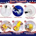4th of July Inflatable Sprinkler for Kids, 8F * 5.5F 250th Anniversary Sprinkler Outdoor Water Toys for Kids Adults 4th of July Independence Day Summer Water Party Backyard Outside Games Activities
