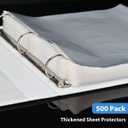 Sheet Protectors 100 Page,Page Protector 8.5" x 11" Upgraded Clear Plastic Page Protectors,for 3 Ring Binder, Top Loading Paper Protector with Reinforced Holes,Holds Multiple SheetsLetter Size