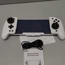 Spican Switch Controllers for Nintendo Switch/OLED, Full-Size Switch Joy-pad for Better Handheld Mode, Switch Accessories Wireless Pro Controller with RGB Light/Battery/Turbo/Macro/4 Game Slot (Switch 1 - 6.2"/7", White)