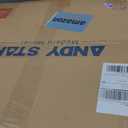 ANDY STAR Arched Mirror, 24 x 36 Inch Gold Wall Mirror in Stainless Steel Metal Frame, Arch Top Rounded Corner 1 Inch Deep Set Design Wall Mount Hangs Vertical