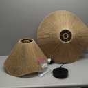 Arturesthome Pendant Light for Foyer Hallway Woven Pendant Lighting,Coastal Rope Lamp Shade Creative Ceiling Hanging Light for Dining Table Room (23.6"*11")