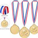 Abaokai 12 Pieces Baseball Medals for Award,Softball Medals for Kids Sports Baseball Games, Party Favors, 2 Inches