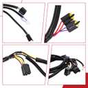 Wiring Harness fits for Husqvarna Craftsman Poulan Jonsered AYP Sears RedMax Electrolux McCulloch Weed Eater Yazooks.etc Lawn Tractors Mowers Ignition Wire Harness Replaces#580798101