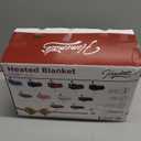 Homemate Heated Blanket Electric Throw - 50"x60" Heating Blanket Throw 1/2/4/6/8 Hours Auto-Off 10 Heat Level Over-Heat Protection Flannel Sherpa ETL Certification (01 - Light Grey)