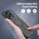 Gatita Magnetic Blue Translucent Case for iPhone 14, Slim Shockproof Matte Case for iPhone 14, Frosted Phone Case Compatible w Magsafe for iPhone 14 6.1" (Y2022) - Blue Translucent