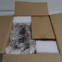 36" Gold Chandelier for Dining Room Light Fixture (6-Light, 36-Inch), Adjustable Linear Gold Dining Room Chandelier with White Fabric Shade, Linear Pendant Light Fixture for Kitchen Bulb Not Included