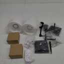 OYLYW Battery Operated Wall Sconce Light Set of 2, Rechargeable Wireless Black Wall lamp with Dimmable Remote Control, Indoor Wall Light with White Fabric Shade(RGB Bulb Included) - Amazon.com