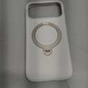 TORRAS Q3 Silicone for iPhone 17 Pro Max Case Stand, Fit for MagSafe, Liquid Silicone Soft Cozy Grip, 360 Spin Magnetic Stand, Camera Control, Protective for iPhone 17 Pro Max Phone Case, Ivory Gold