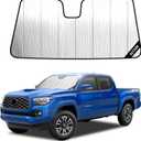 Windshield Sun Shade for Toyota Tacoma 2018-2023, Custom-fit Windshield Cover, Keep Vehicle Cool, Protect Dashboard, Foldable Car Window Shades Toyota Tacoma Accessories
