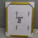 GarduationMall 11x14 Signature Picture Frame Holds 5x7 Photo with White Mat for Wedding Graduation | Wall or Tabletop Display (Gold)