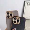 Generic Luxury Leather Nonslip Phone case (iPhone 14 pro (Black))