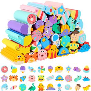 LiYiQ 30 Pcs Cute Eraser for Pencils Bulk Cute Supplies Kawaii Erasers for Classroom Fun Erasers for Classroom Supplies Party Favors Gift