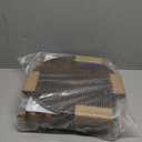 Fultyle Round Side Table, Small Drink Table for Small Spaces, Modern Accent Nightstand with Solid Wood Leg for Living Room, Bedroom, Corners, and Office (Rustic Brown)