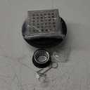 WEBANG 4 Inch Square Shower Floor Drain with Flange,Quadrato Pattern Grate Removable,Food-Grade SUS 304 Stainless Steel,Watermark&CUPC Certified,Brushed Nickel