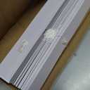 Cordless Light Filtering Mini Blind, 25 x 64 in, Pearl White