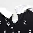 Girls Black A-Line Dresses Peter Pan Collar Long Sleeve Party Dress (Medium)