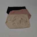 INNERSY Women's Seamless No Show Hipster Panties Invisible Light Underwear 3-Pack (Small, Black/Brick Red/Nude)