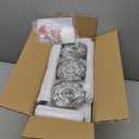 KLSS Brushed Nickel Pendant Lights Kitchen Island - Clear Glass Pendant Light Fixture Multiple Stems Rods 3 Units 12 Inch 3 Units 4 Inch (3 Pack Brushed Nickel)