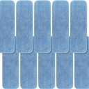 Replacement Mop Pads Fit for Rubbermaid Commercial 18" and 17" Mop - 10 Pack Wet & Dry Commercial Cleaning Reusable Refills Fit for Any Flat System 17 and 18 Inch