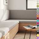 Bench Cushions for Indoor Furniture,Indoor/Outdoor Bench Seat Cushion,Window Seat Cushions Indoor,Anti-Slip Bay Window Bench Seat Cushion,Bench Pad Cushion,7 Thickness Optional (Flat Style)