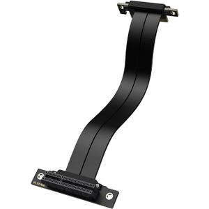 XRIKUI PCIe x4 4.0 Riser Cable,PCIExpress 4X Male to Female Extension Cable PCIe Extender Adapter 20CM_18090 Degrees