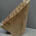 Shun Bamboo Oval Knife Block, 13 Slot Large Knife Holder, Made from Genuine Bamboo, Kitchen Storage for Professional and Home Chefs