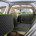 Pecute Dog Car Seat Cover For Back Seat 53.54 * 23.62 In, Car Window Fixing For Maximum Car Protection, Leather Fabric Back Seat Extender For Dogs, Waterproof & Scratchresistant, Support To 330 Lbs