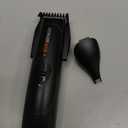 ConairMAN Beard Trimmer for Men, Includes Nose and Ear Trimmer and 5-Position Comb Attachments, 3 piece Men's Grooming Kit, Battery Operated (1 Count (Pack of 1), Black)