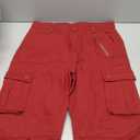 Women's Cotton Casual Military Army Cargo Combat Work Pants with 8 Pocket, Red, Size 30