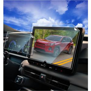 2pcs Anti-Glare Only for 2026 Toyot a RAV4 XSE Limited &2026 RAV4 Hybrid (XSE, GR SPORT) 12.9inch TPU Screen Protector for 2026 Toyot a RAV4 12.9Inch Accessories Dash & Navigation (NOT FOR 10.5inch)