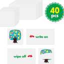 Black Calendar and Weather Pocket Chart with 148 Cards,(108 Illustrated Activity Cards, 40 Dry Erasable Flash Cards and 3 Hooks 28"x35.5")