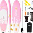 Inflatable Stand-Up Paddle Boards  Available 32"/33"/34" Widths Inflatable Paddle Board with SUP Accessories, Camera Mount, Basic All-Around SUP Board for All Skill Levels, Up to 450lbs