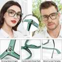 Bifocal Reading Glasses for Women Men Square Bifocals Blue Light Blocking Readers 1.0 1.25 1.5 1.75 2.0 to 3.0 3.5
