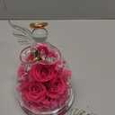 Beferr Mothers Day Mom Birthday Gifts for Women, Fresh Flowers for Delivery Forever Preserved Rose in Glass Angel Figurine, Anniversary Christian Real Rose for Grandma Nana Wife Mum from Daughter Son