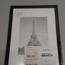 upsimples 9x12 Picture Frame, Display Pictures 6x8 with Mat or 9x12 Without, Wall Hanging Photo Frames, Black, 1 Pack