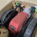 Earthquake 60V Walk Behind String Mower, Includes Two 4Ah Batteries, 22 Cutting Diameter, Three Cutting Speed Dial, 14 Never-Go-Flat Wheels, Easy Assembly, Adjustable Handlebar, Model #44965