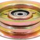 2 x Flat Idler Pulley for Husqvarna/AYP/Craftsman/Poulan/Roper - Replaces 131494 173437 173438 104360X 155191 532131494 532173438 AM103480 AM37321- Lawn Mower Deck Pulley for 42" Decks