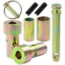 POSEAGLE TK95029 Cat 1 Quick Hitch Adapter Bushing Kit with S07070200 Top Link Pin and Heavy Duty Lynch Pin with Ring Replaces S14114400 for Category I 3-Point Hitch Tractors