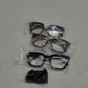 miyya Stylish Reading Glasses for Women, Cheaters Eyeglasses, Oversized Blue Light Readers, Fashion Eye Glasses (Black + Tortoise + Gray Leopard)