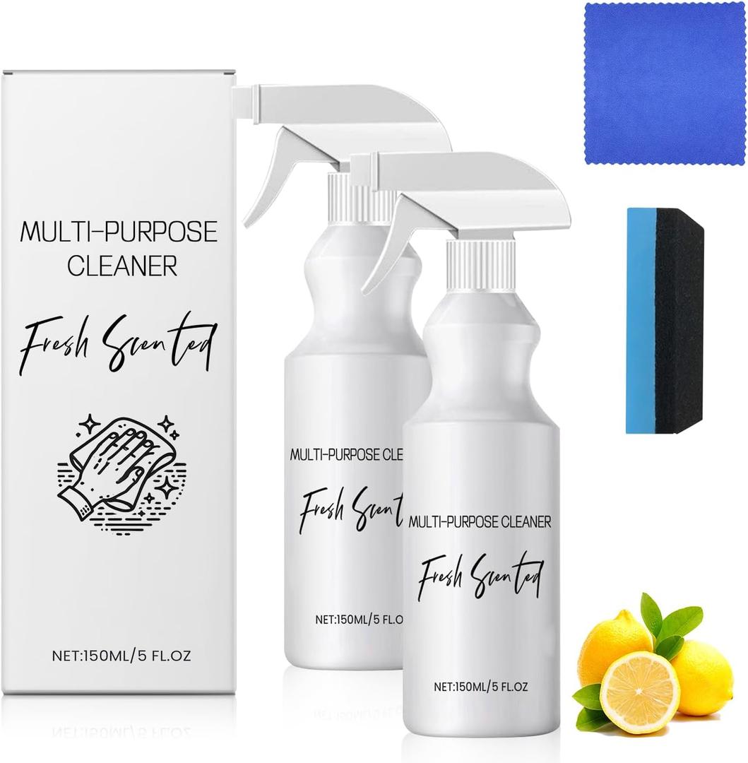 2Pcs R & W Multi Purpose Cleaner, Brazilian Waves Multi Purpose Cleaner, R and W Luxurious Scent, All-purpose Rinse-free Cleaning Spray, Multipurpose Bathroom Foam Cleaner