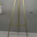 GRENTY Gold Easel Stand for Wedding Signs  No Assembly Needed, Heavy Duty Metal Display Stand for Art, Welcome Signs, Posters, Pictures, Paintings, and Floor Dcor