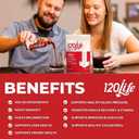 120/Life Blood Pressure Support, Natural Beet Root Powder Drink Mix with Pomegranate Powder, Cranberry Supplement, Tart Cherry, Hibiscus, and Magnesium (28 Servings) - Gluten-Free, Vegan (EXP 12/01/27)