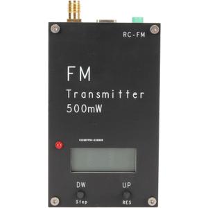 Digital FM Transmitter Module, 2000M 500mW FM Stereo Transmitter with LCD Screen, Stereo Sound, 3.5mm Connector, USB C Port, for Small FM Radio Station