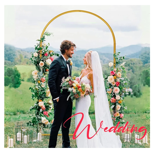 Wedding Arch Backdrop Stand Set of 3 Wedding Arches for Ceremony Chiara Backdrop Stand 3.9FT×7.2FT Metal Arch Backdrop Stand Round Arch Backdrop Stand