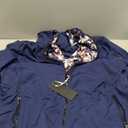 Bellivera Women Reversible Lightweight Jacket Casual Windbreaker Outerwear Waterproof Outdoor Printed Raincoat