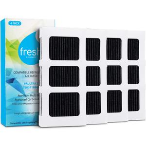FRESH Paultra2 Refrigerator Air Filter Replacement for Frigidaire, Pureair Ultra 2, Pure Air Ultra 2, Pureair Ultra ll, Electrolux 242047805, 5303918847, EAP12364179 (4 Pack) Air filter by MIST