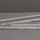 Extra Long No-Drill Tension Curtain Rod 40-166 Inches (4-14Ft), Heavy Duty Adjustable Rod for Outdoor Patio Curtains, Large Windows, Room Divider & Bathroom, White