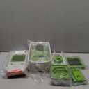 Mueller Pro-Series All-in-One, 12 Blade Mandoline Slicer for Kitchen, Food Chopper, Cucumber Slicer and Spiralizer, Cutter, Dicer, Grater, Gifts for Mom, Kitchen Essentials, White Sand/Green (12 Blade, White Sand/Green)