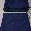 8 Pack Outdoor Chair Cushions 19" x 19" Patio Waterproof Fade Resistant Seat Cushions with Ties Replacement Chair Pads for Patio Furniture Garden Sofa Couch (Navy Blue)