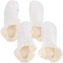 2Pairs Warm Clog Shoes Liner Plush Detachable Cotton Slippers for Winter Comfort Lightweight Soft Inner Lining and Washable for Indoor and Outdoor Use